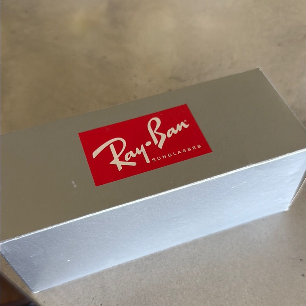 Ray-Ban Unisex RB1971 54mm Sunglasses Silver Frame with Blue Lenses - Picture 8 of 10